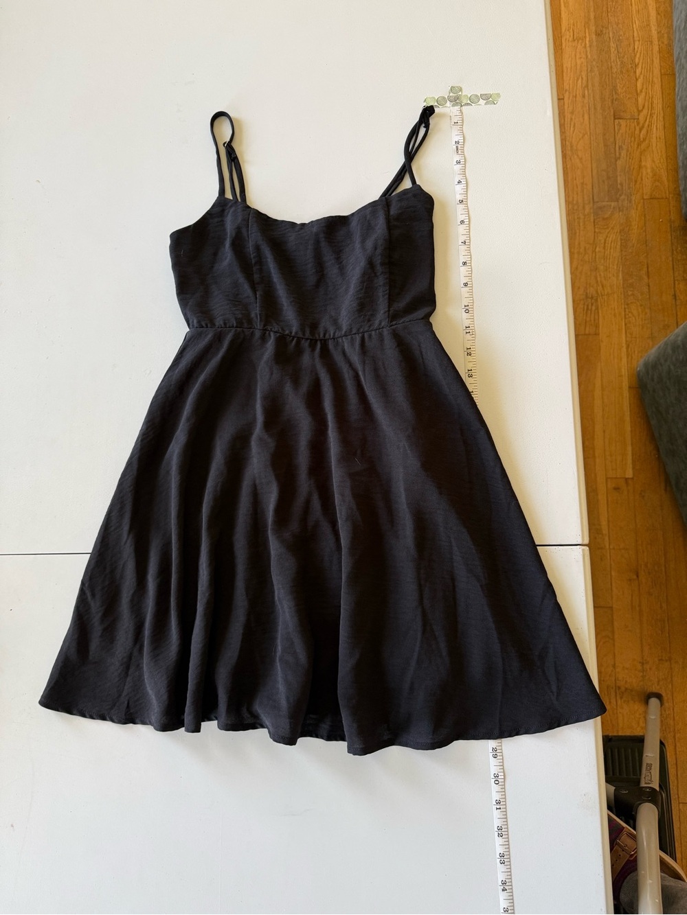 Forever 21 Black Smocked Bodice Dress